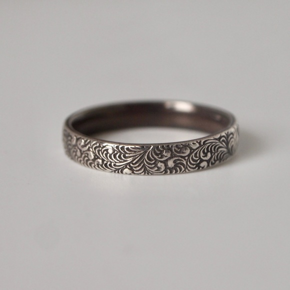 Sterling Slver, stack ring band - Picture 3 of 10